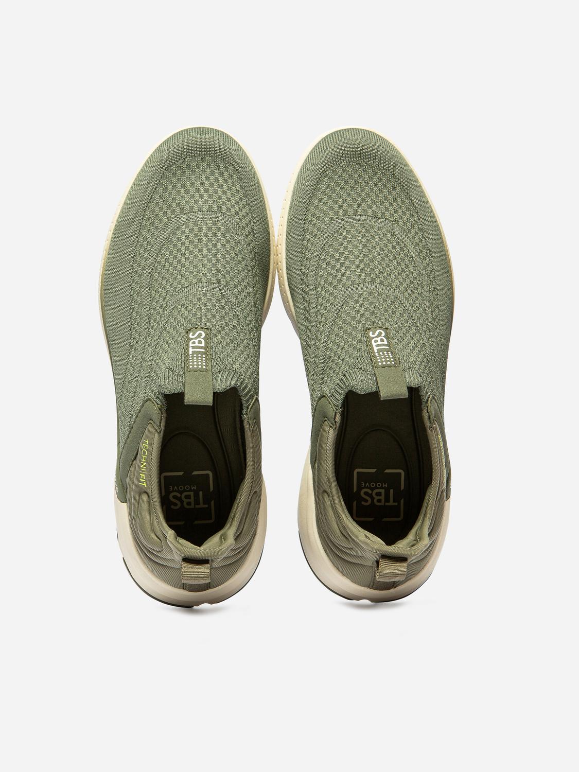 Baskets Homme Confort et Légère Textile Recyclé Vert EASYFIX Baskets Homme Confort et Légère Textile Recyclé Vert EASYFIX