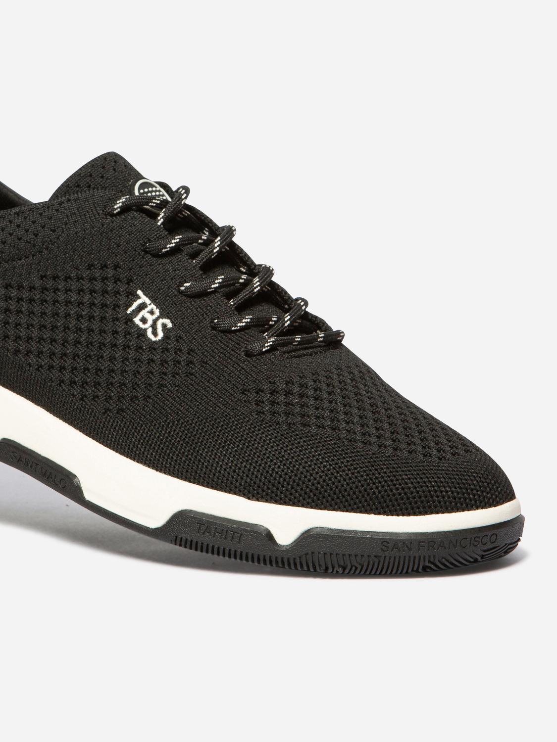 Tennis en toile homme noir GUEKNIT