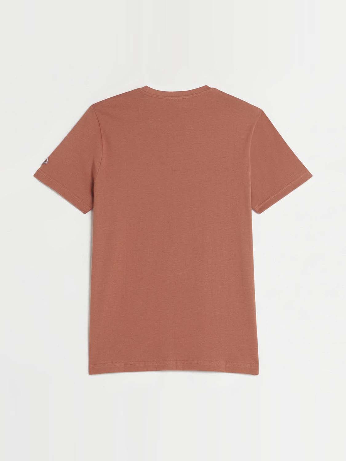 Tee-Shirt Homme Coton Biologique Rayures Orange