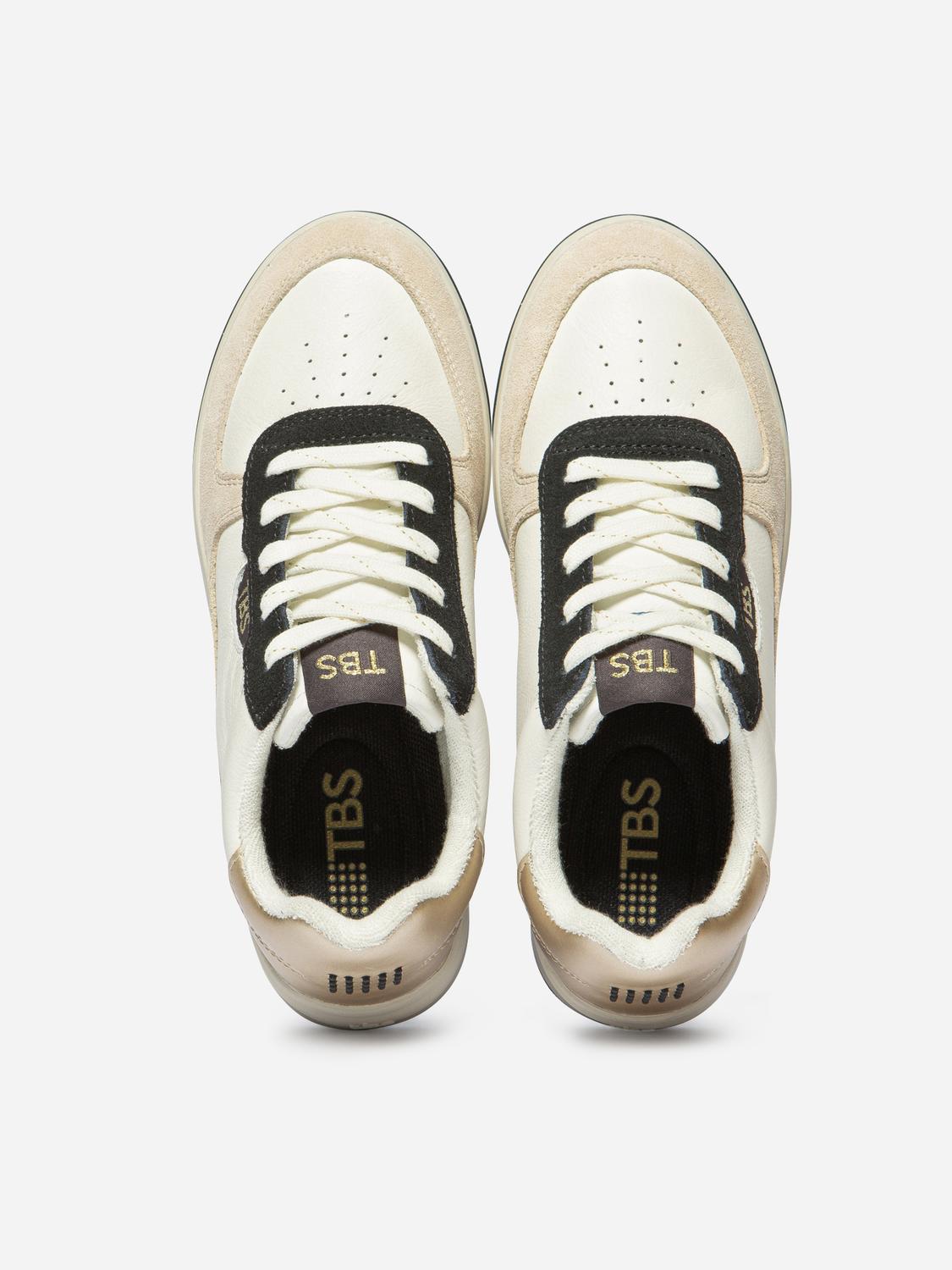 Tennis Femme Cuir Blanc CORALIE
