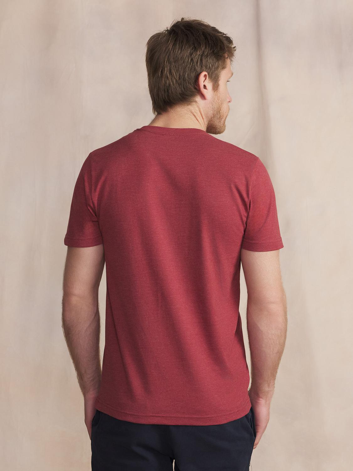 Tee Shirt Homme Manches Courtes Rouge PIERETEE Tee Shirt Homme Manches Courtes Rouge PIERETEE