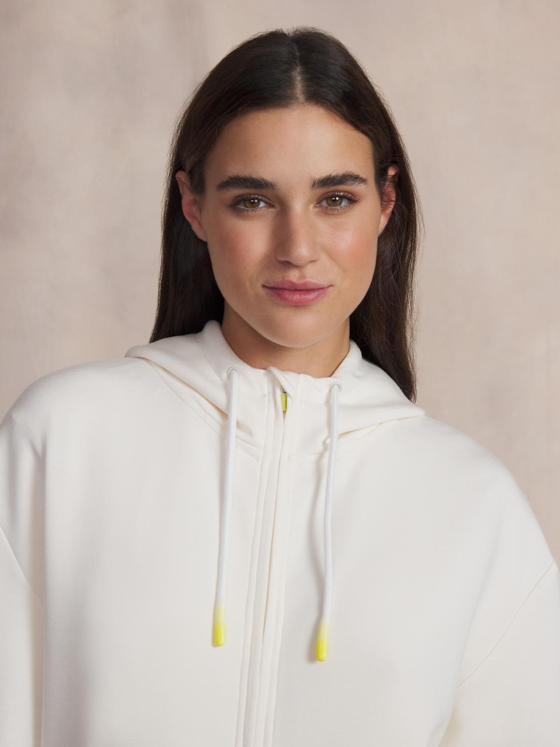 Sweat femme greige GLORIZIP