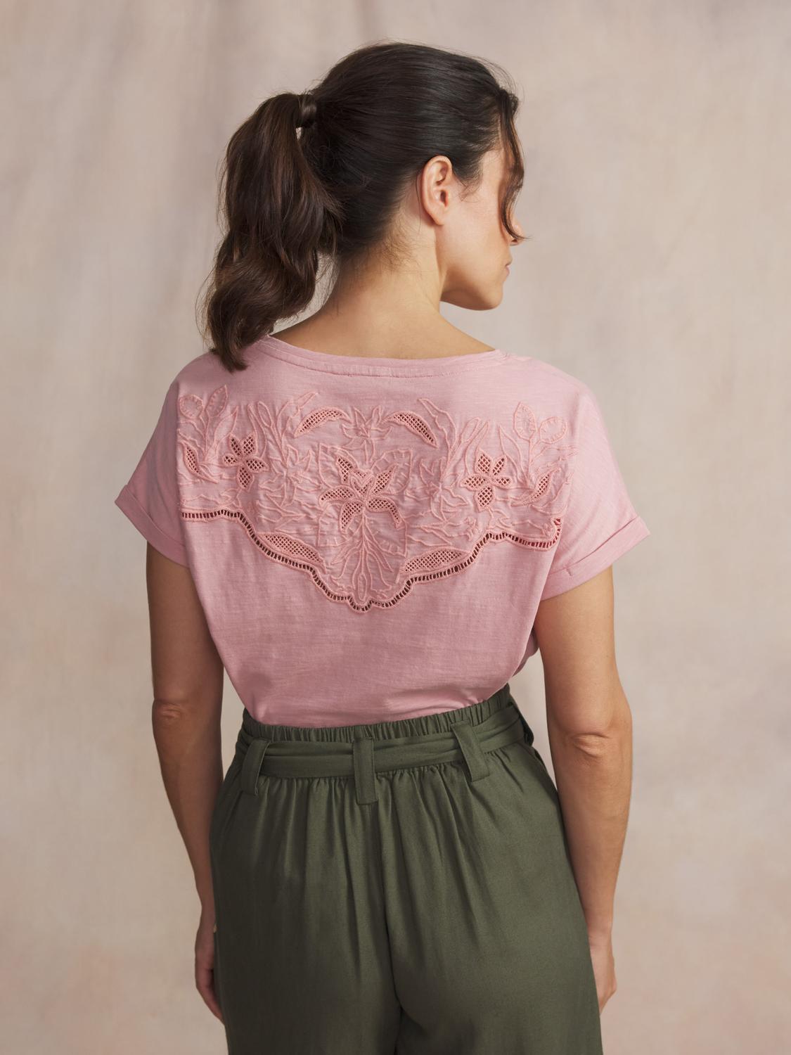 Tee-shirt en maille femme orchidee MAHIATEE