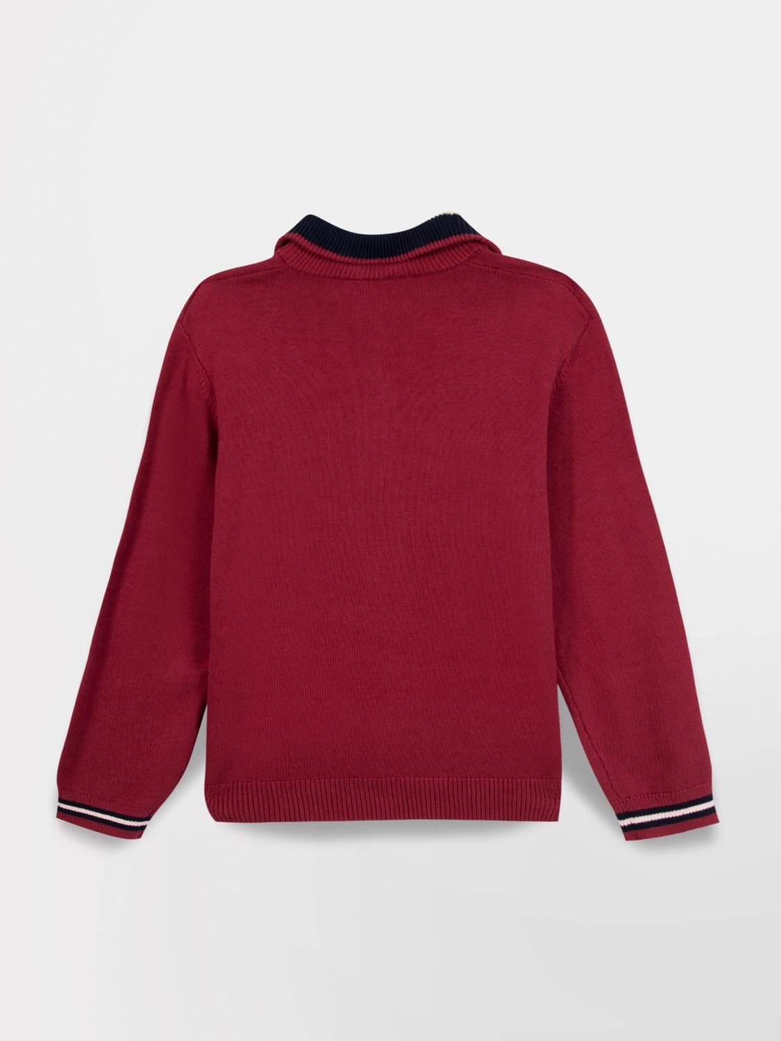 Pull Cepage Manches Longues Rouge TATUMCAM