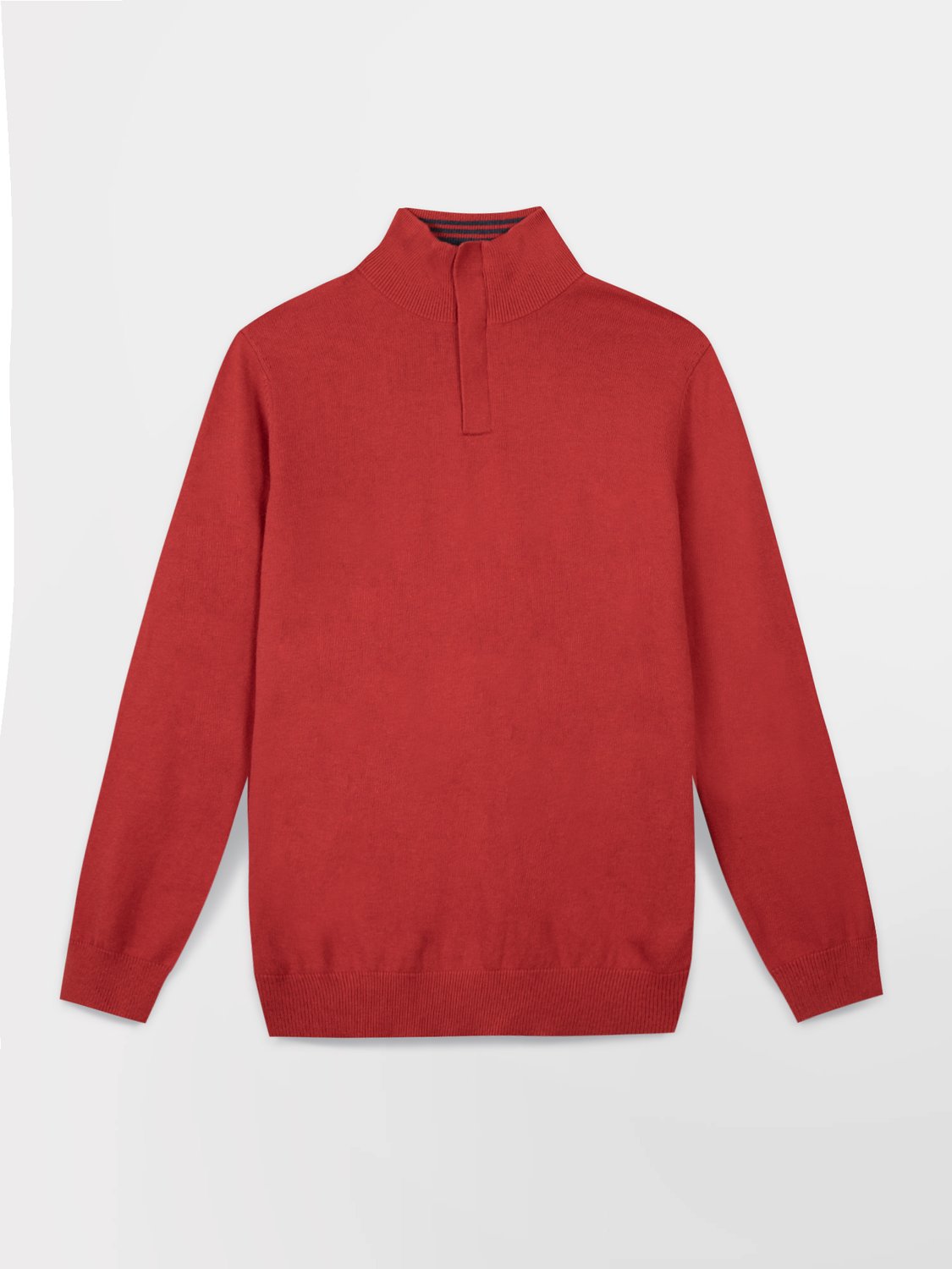 Pull Camionneur Homme Coton Laine Rouge MALIKCAM