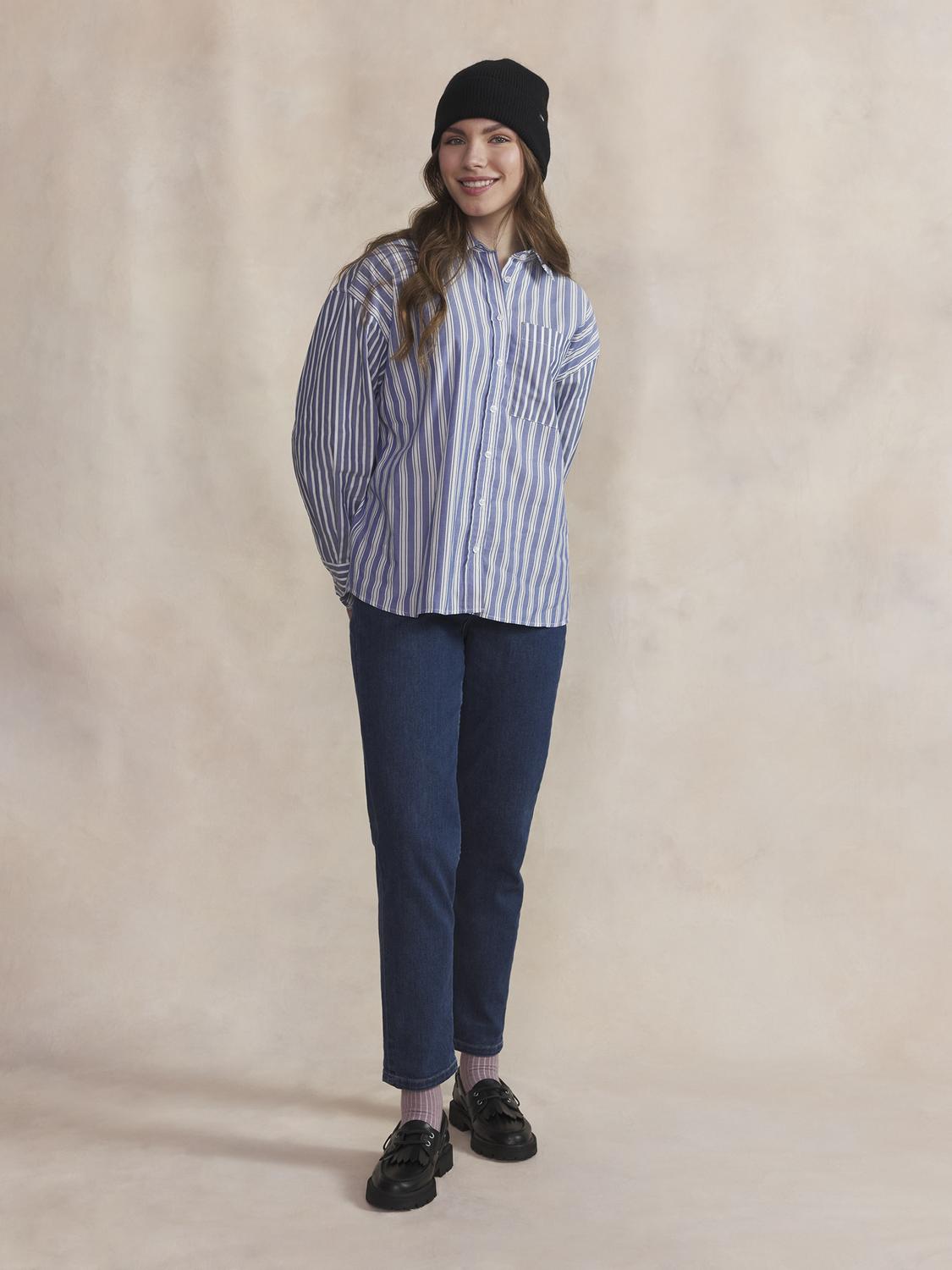 Chemise Femme Coton Indigo THEYACHE