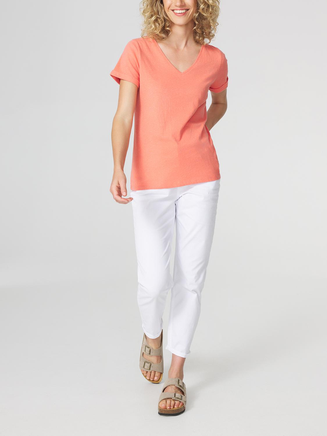 T-Shirt Femme Coton Bio Rose ADINATEE