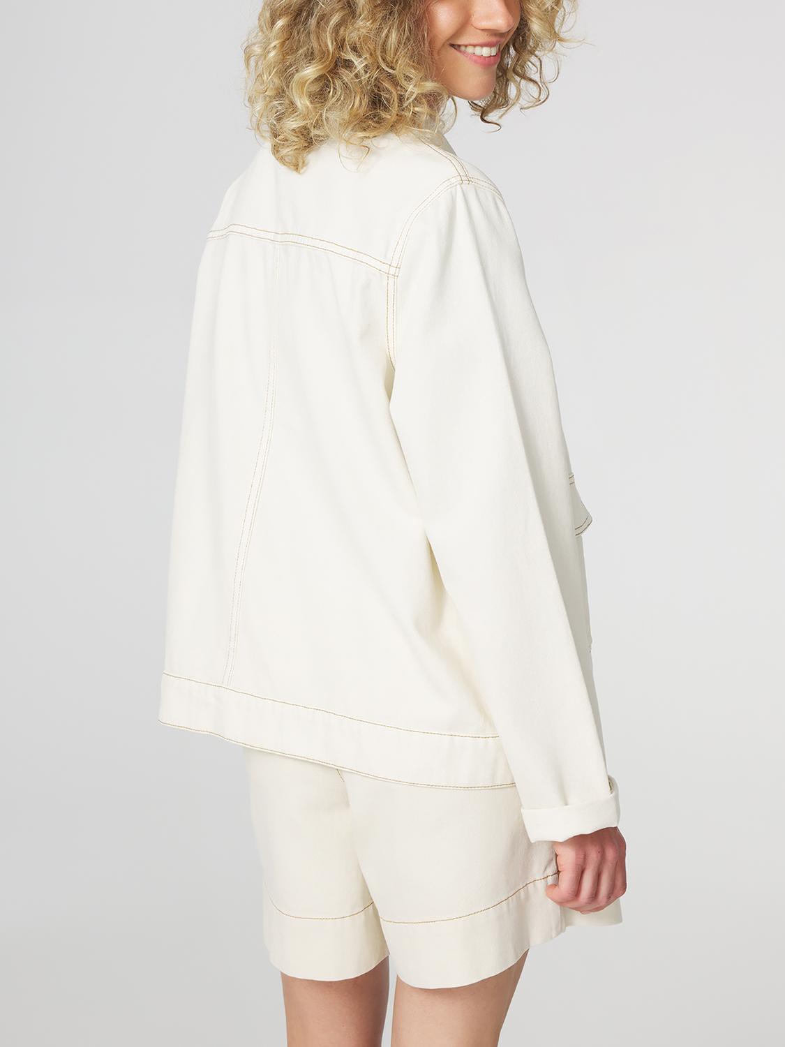 Veste Jean Blanc Femme FAHRAVES