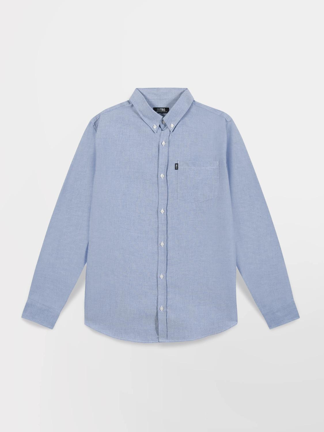 Chemise Chambray Manches Longues Bleu BRADYCHE Chemise Chambray Manches Longues Bleu BRADYCHE