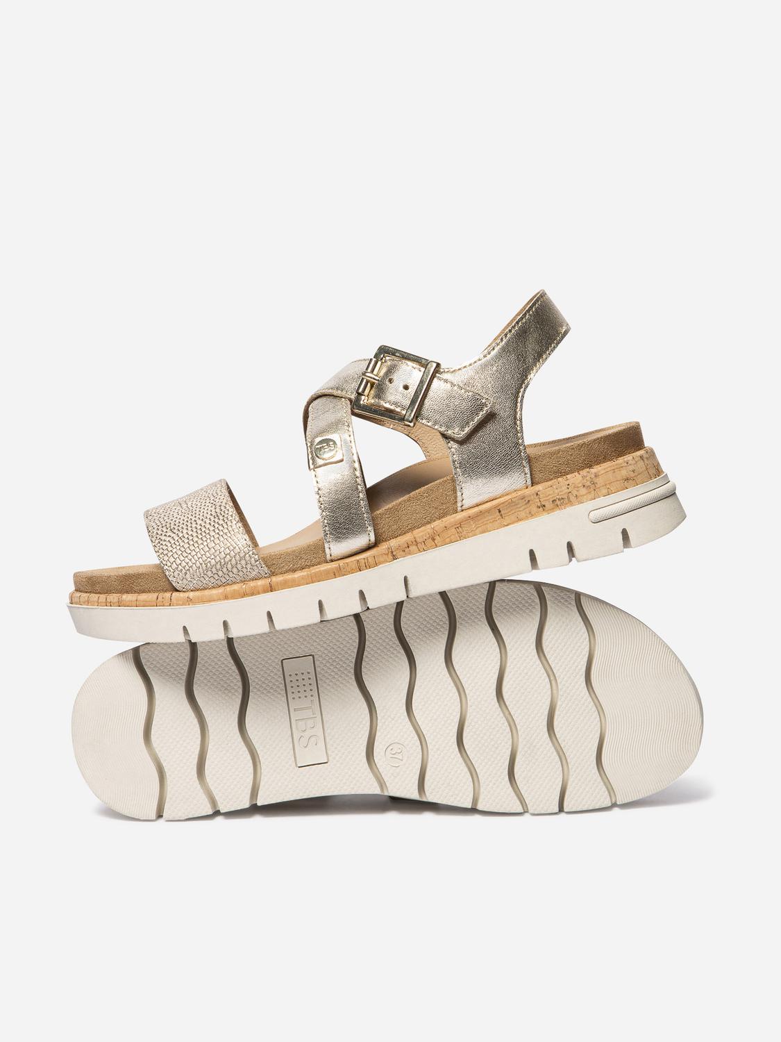 Women's flat sandals Platinum ZOELENN