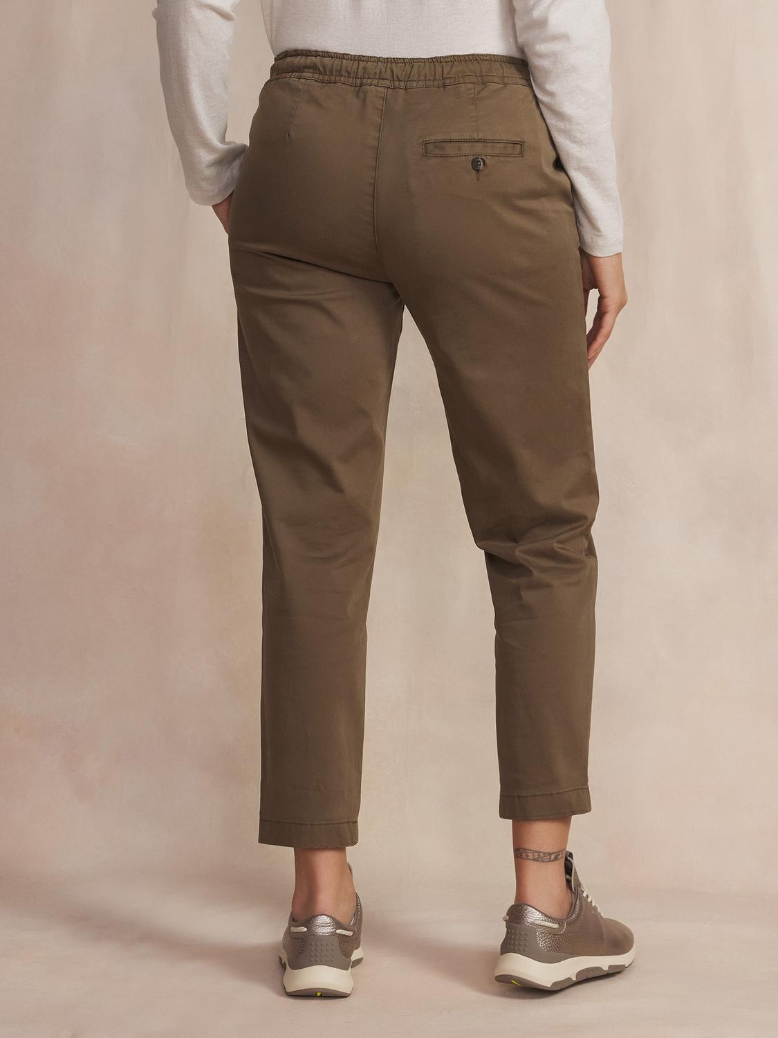 Pantalon Femme Stretch Ceinture Elastiquée Marron NATTYJOG Pantalon Femme Stretch Ceinture Elastiquée Marron NATTYJOG