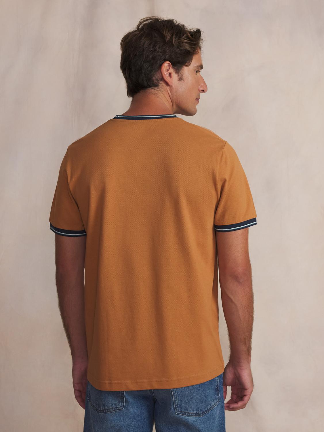 Tee-shirt en maille homme teck DARELTEE