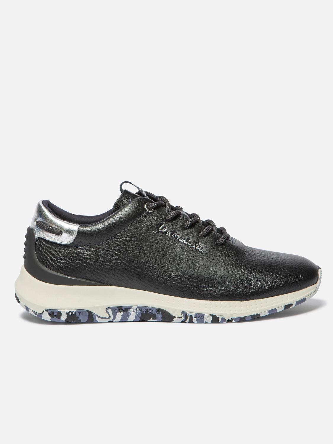 Running Femme Doublée Textile Cuir Camo Marine Silver JAZZRUN