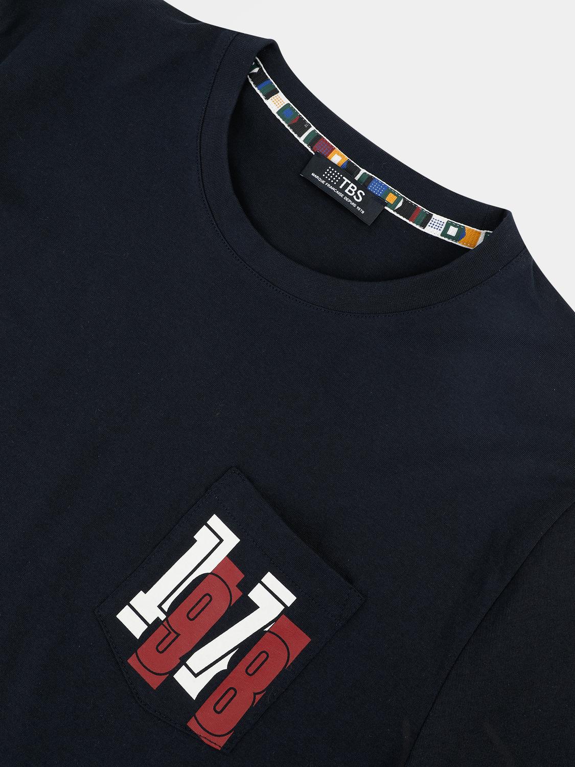 T-Shirt Manches courtes Marine Manches Courtes Bleu HADISTEE T-Shirt Manches courtes Marine Manches Courtes Bleu HADISTEE