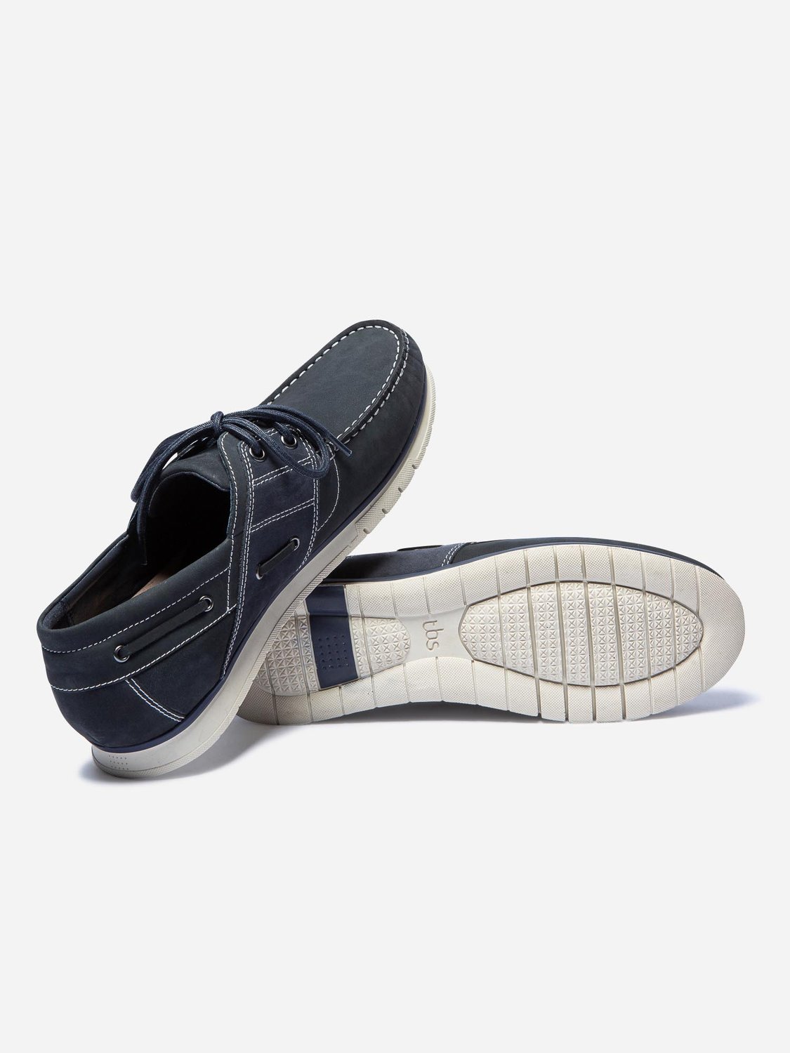 Chaussures Bateau Homme Souple Cuir Marine