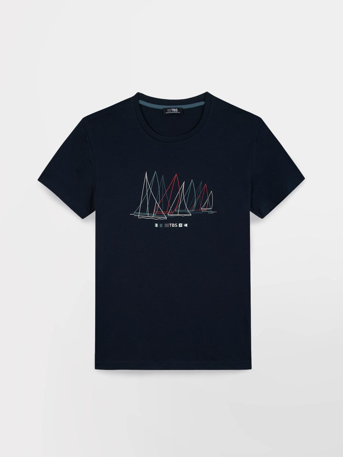 Tee-shirt en maille homme navy FREDITEE