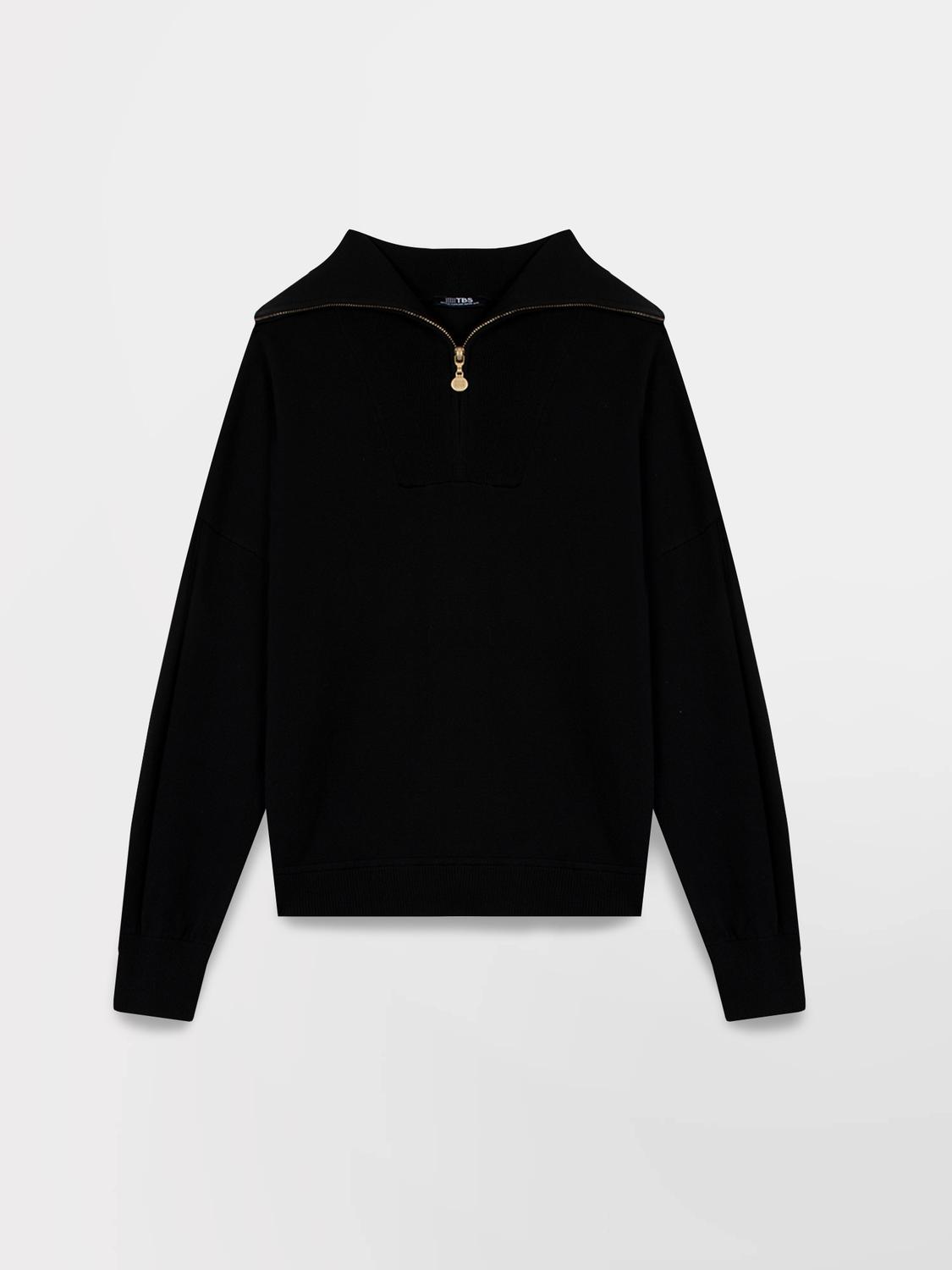 Pull femme Manches longues Noir ENOLACAM