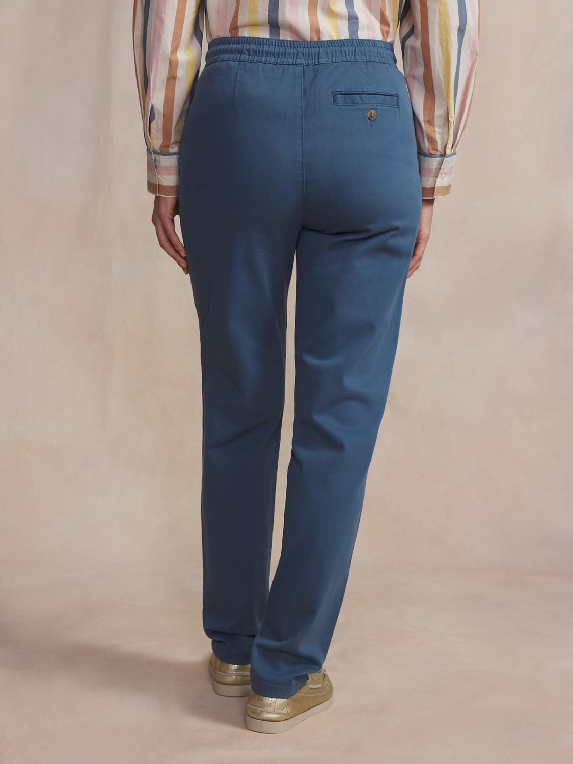 Pantalon Femme Cordon de resserrage Ceinture Elastiquée Bleu Regate SINTAJOG