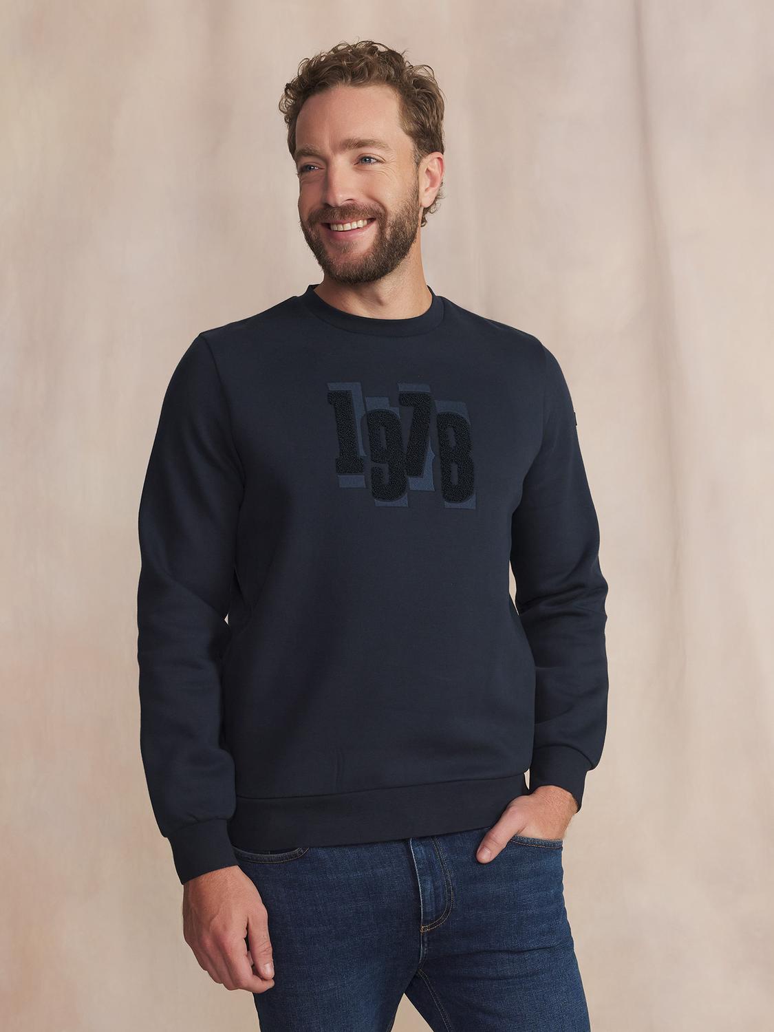 Sweat Marine Manches Longues Bleu ABRAMRON Sweat Marine Manches Longues Bleu ABRAMRON