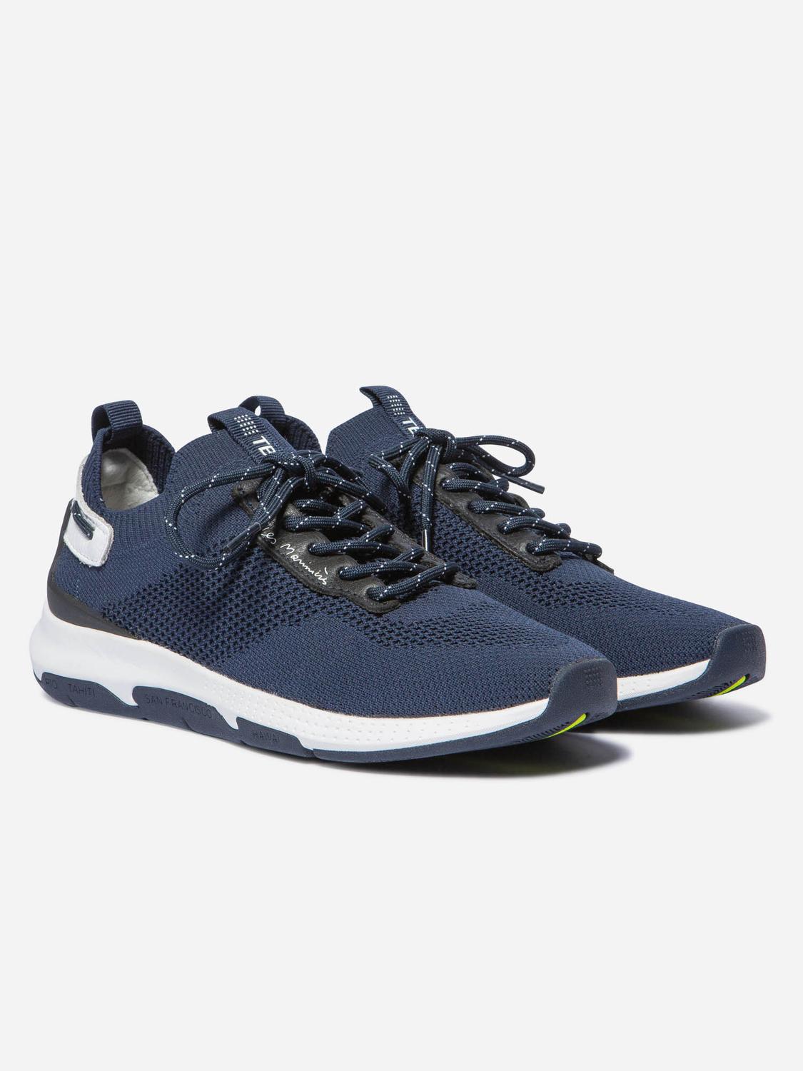 Trainers Women Comfort Textile Recycled Blue