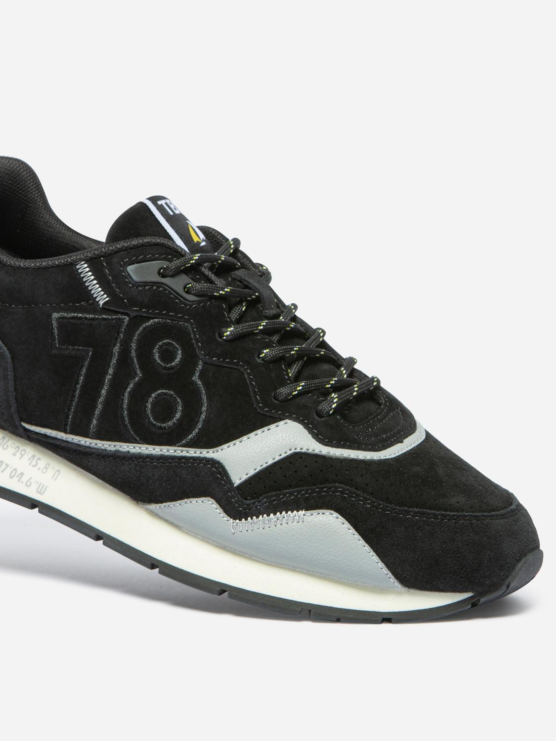 Running Homme Cuir Noir et Gris DINBOAT