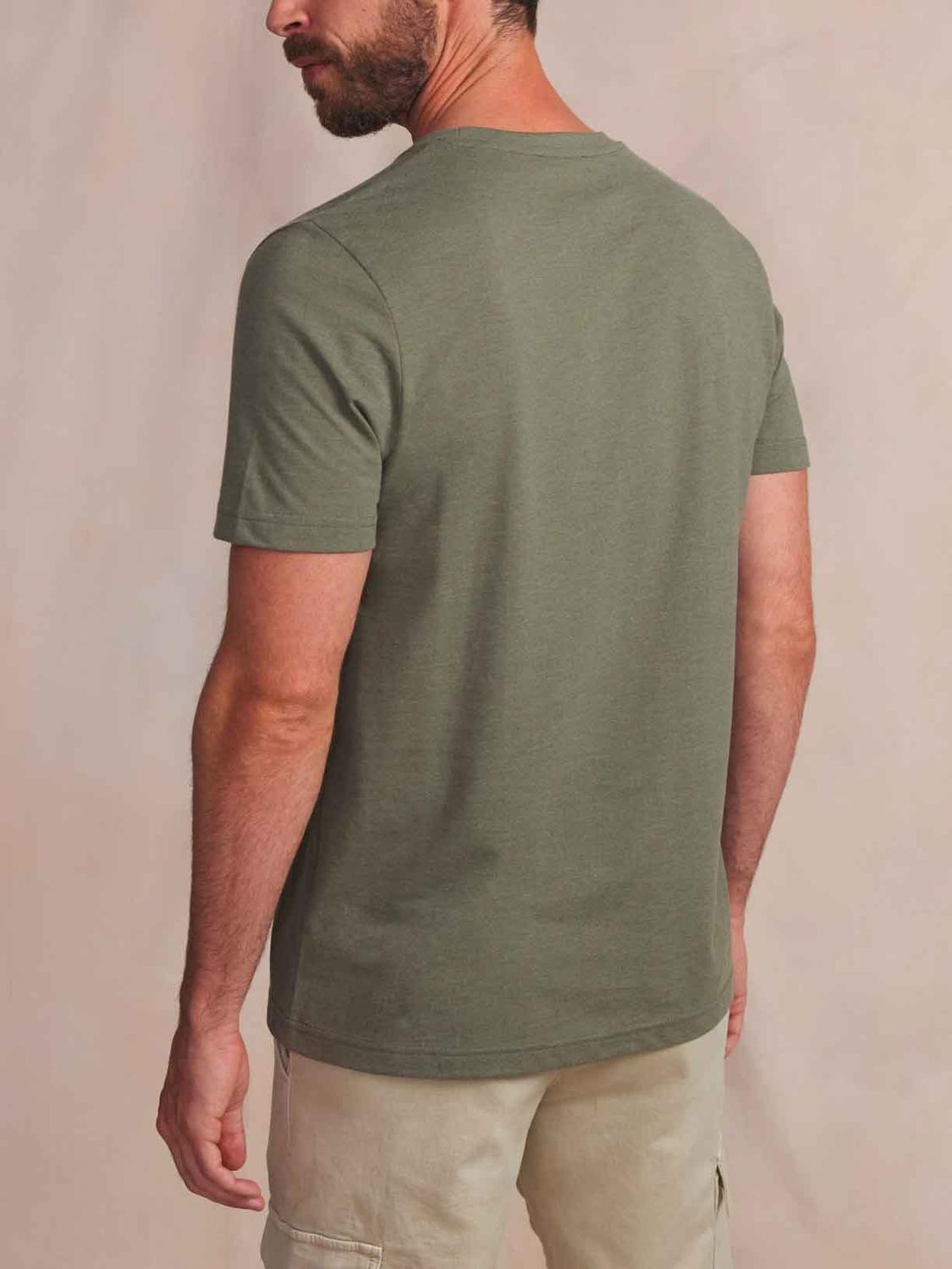 T-Shirt Knit Men Khaki PIERETEE
