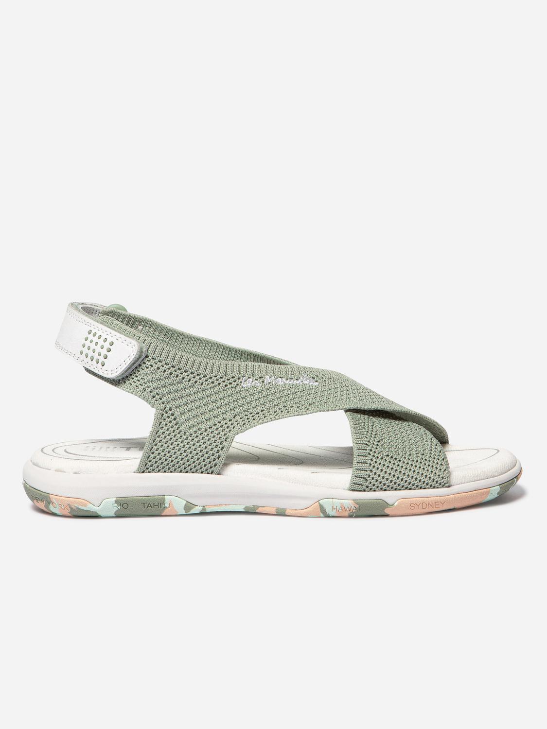 Sandales plates femme argile goyave camo JAZZFIT