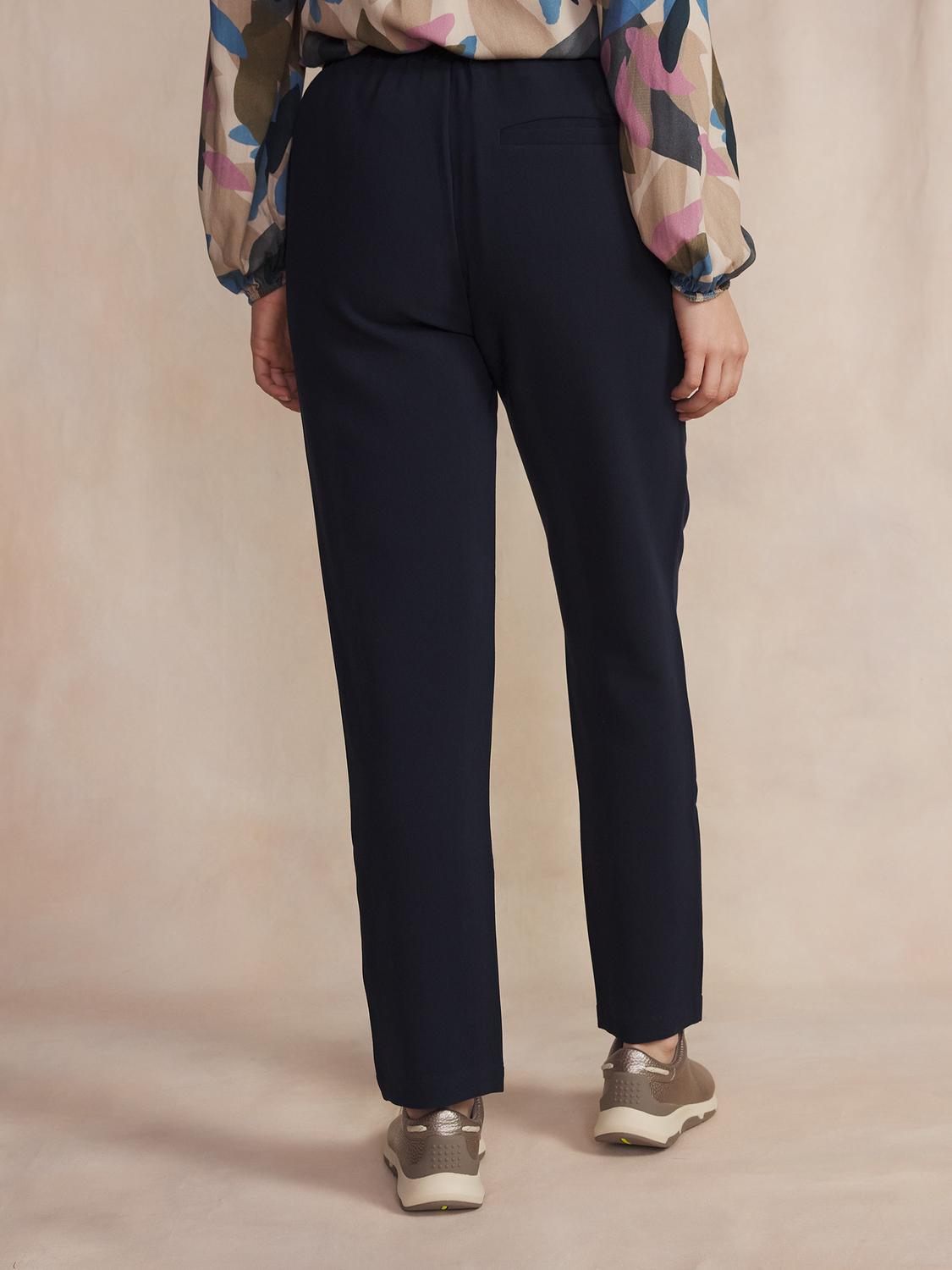 Pantalon Femme Fluide Ceinture Elastique Marine NOLWEPAN Pantalon Femme Fluide Ceinture Elastique Marine NOLWEPAN