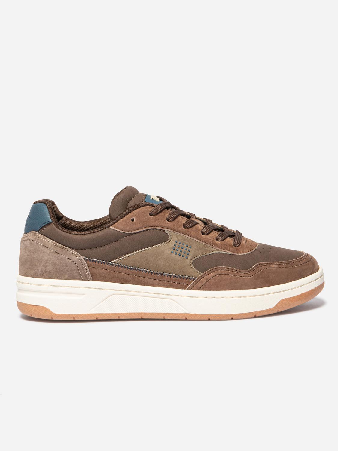 Tennis Homme Cuir Nubuck Marron ALMERIO Tennis Homme Cuir Nubuck Marron ALMERIO