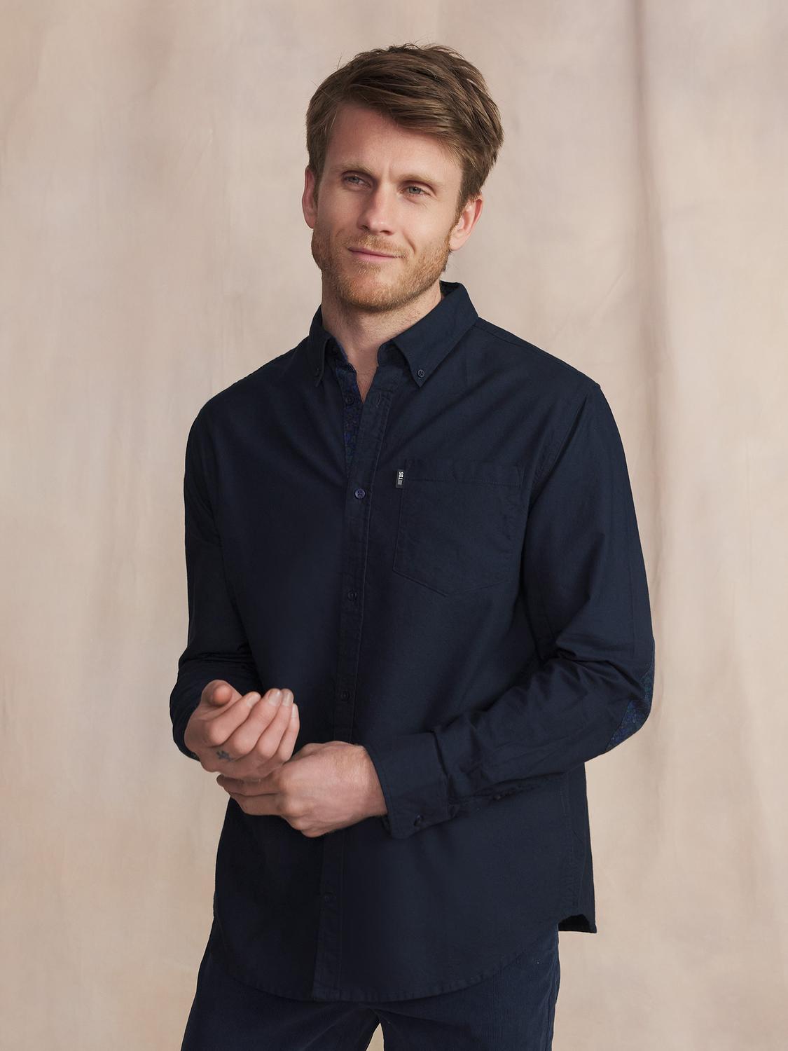 Chemise Manches Longues Bleu JANOVCHE Chemise Manches Longues Bleu JANOVCHE