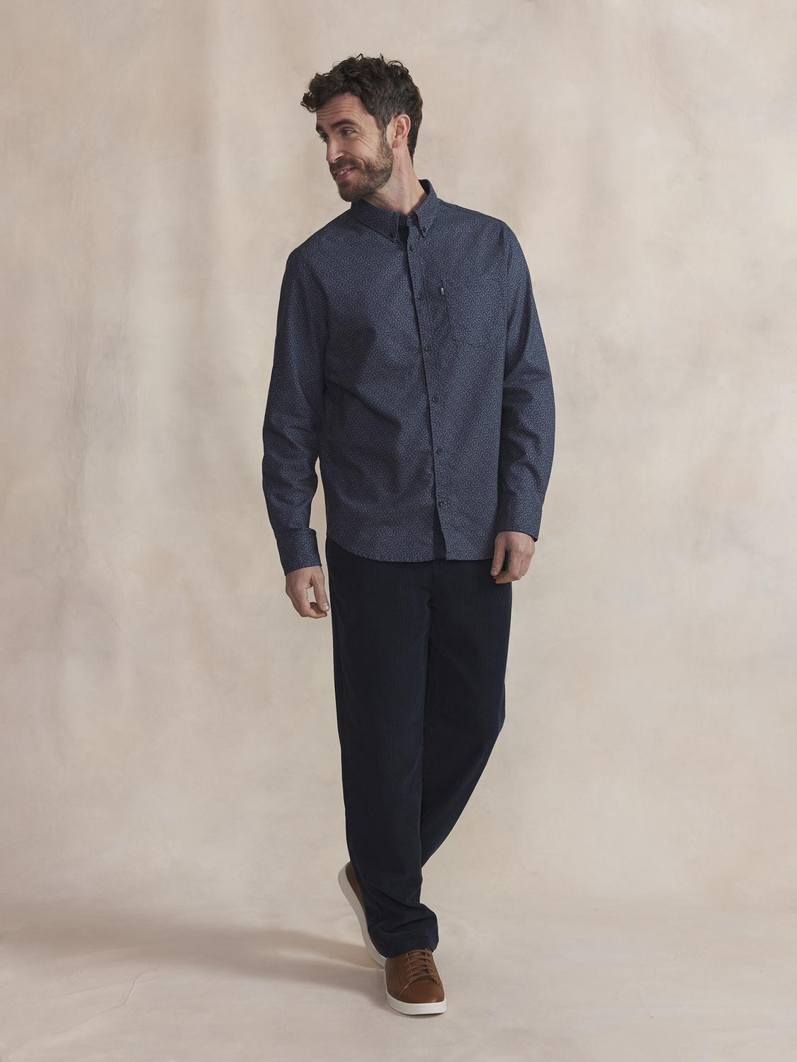 Chemise Homme Coton Azur LYKOSCHE