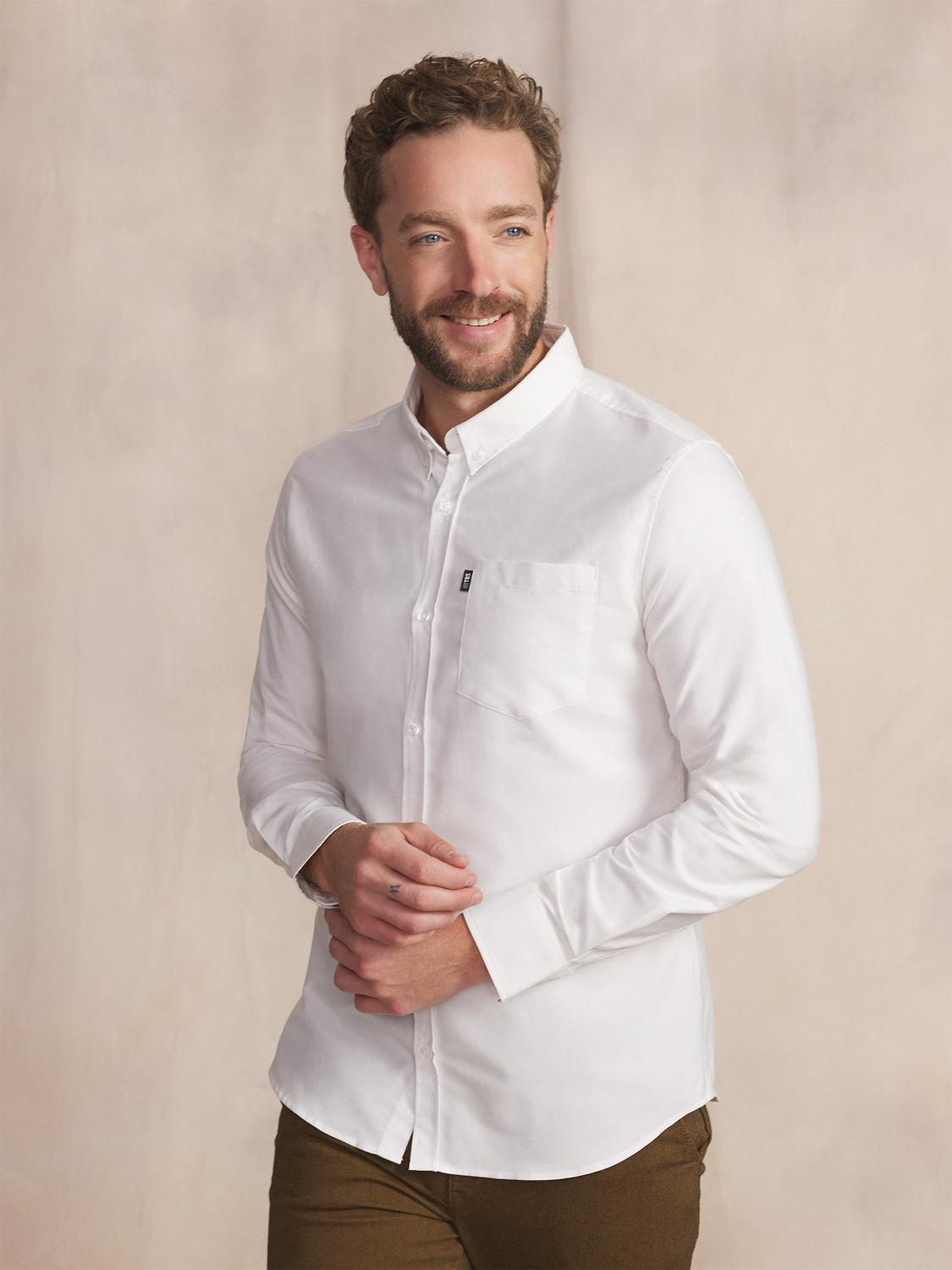 Chemise Blanc Manches Longues Blanc BRADYCHE Chemise Blanc Manches Longues Blanc BRADYCHE