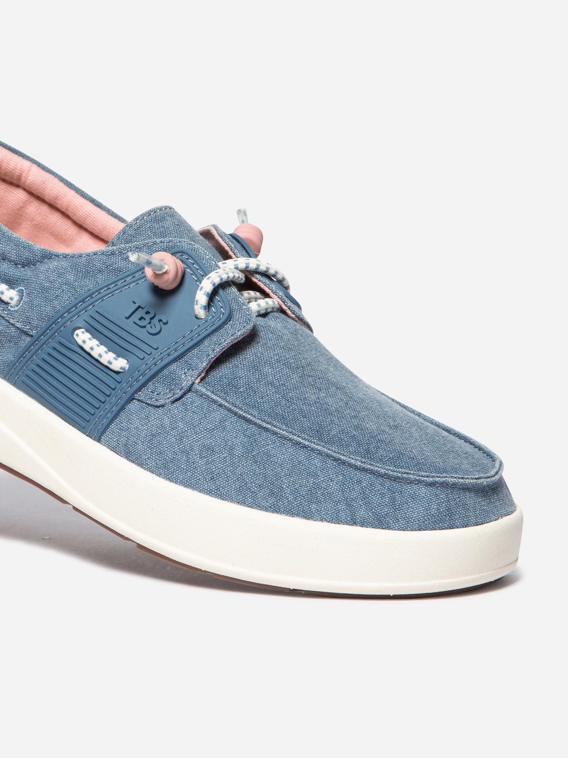Chaussures bateau femme blue denim GEOFLOT