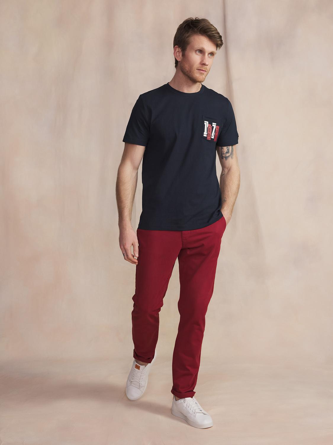 T-Shirt Manches courtes Marine Manches Courtes Bleu HADISTEE T-Shirt Manches courtes Marine Manches Courtes Bleu HADISTEE