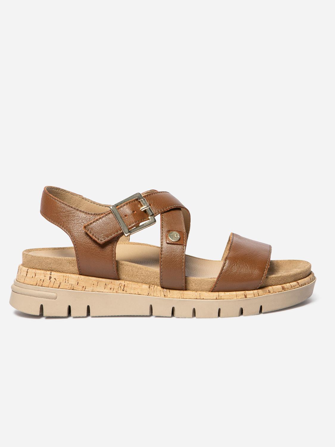 Women's flat sandals Brown ZOELENN