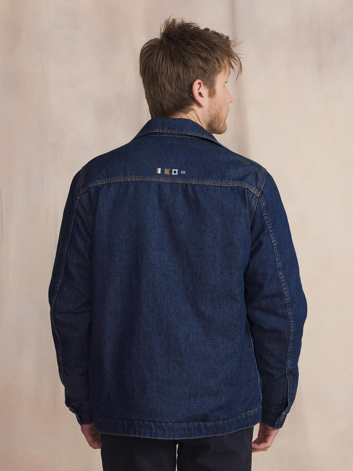 Veste Indigo Avec Manches Bleu MANKIVES Veste Indigo Avec Manches Bleu MANKIVES