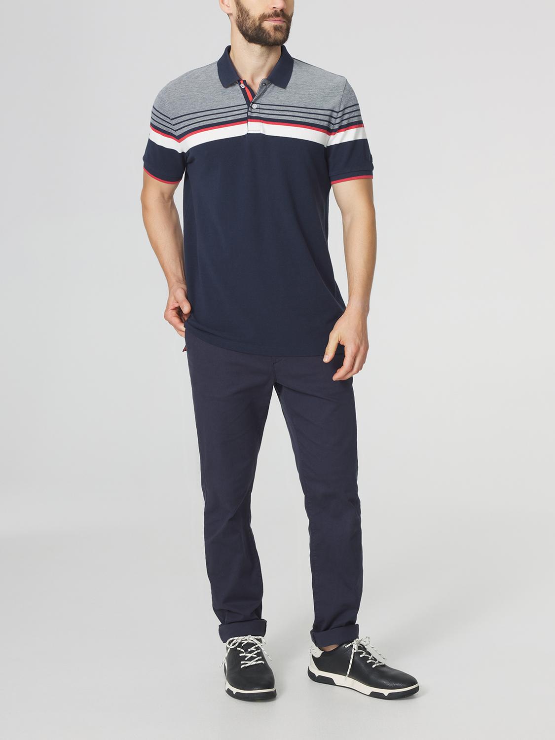 Polo Homme Manches Courtes Marine et Gris ELTONPOL