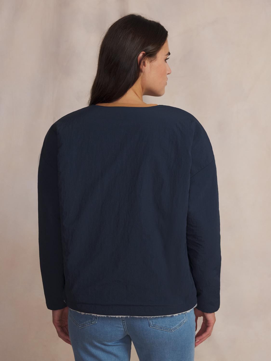 Veste sherpa femme ecru WILDAZIP