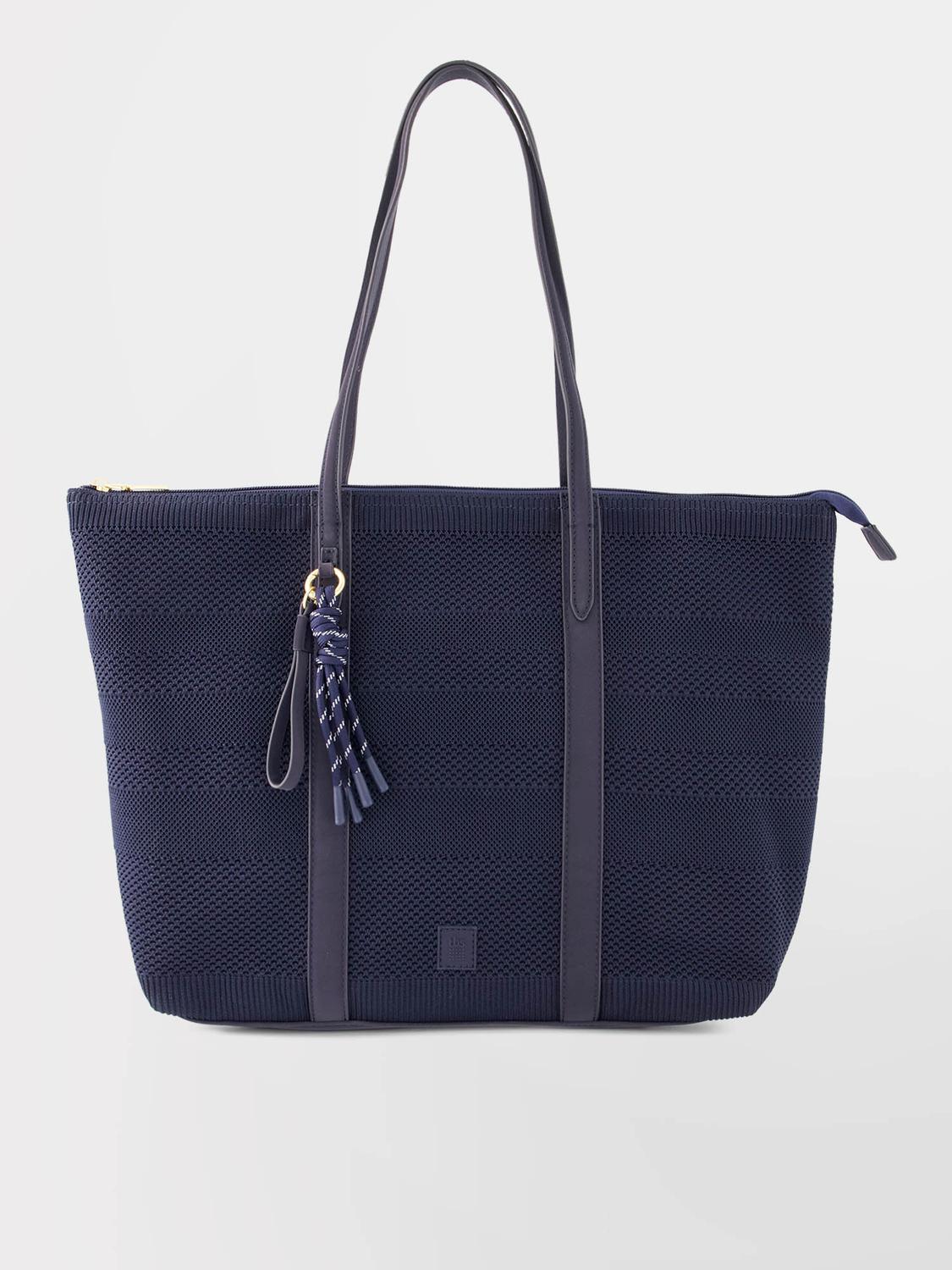 Sac Cabas Femme Knit Recyclé Marine