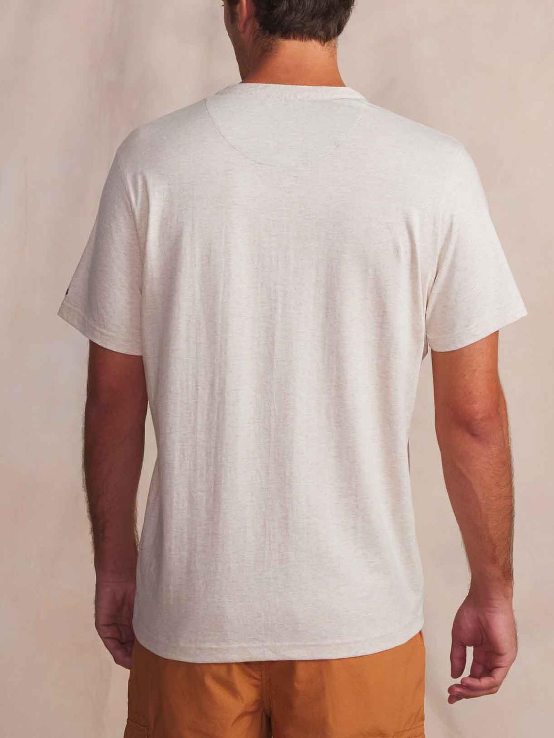 T-Shirt Knit Men Beige Marl BLAKETEE