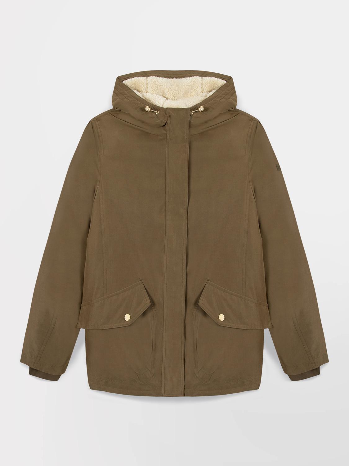 Manteau Femme Intérieur Sherpa Dessus Marron JUDITMAN Manteau Femme Intérieur Sherpa Dessus Marron JUDITMAN