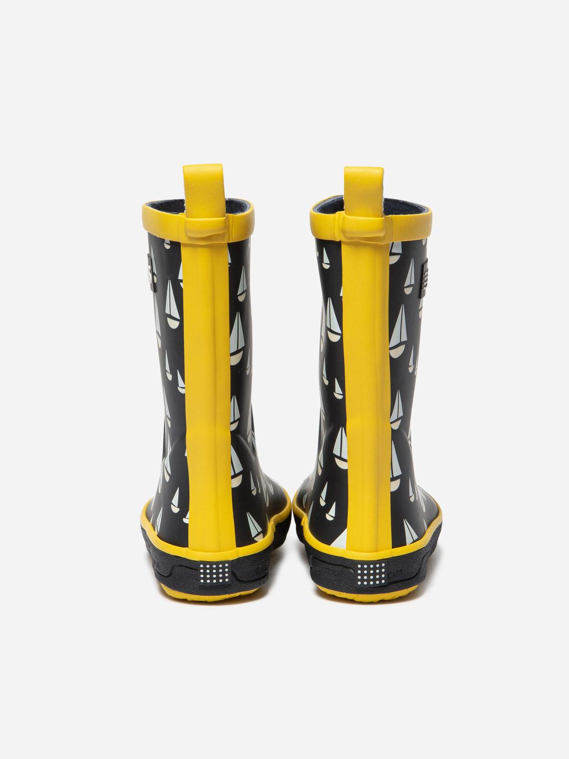 Botte Caoutchouc Enfant Marine Bateau ROSARIE