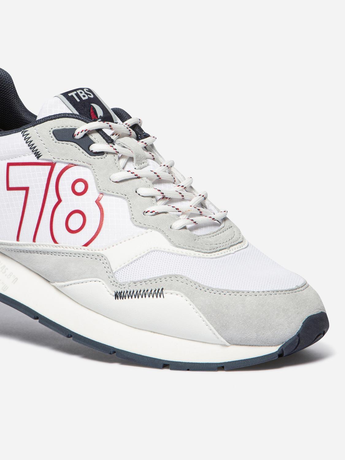 Men's running shoes White and Navy DJONBOT