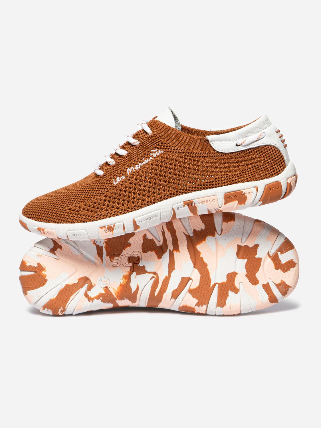 Tennis en toile femme canelle blanc camo JAZARIA