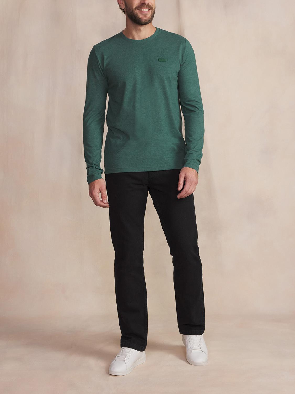 T-Shirt Trefle Manches Longues Vert PIERELON