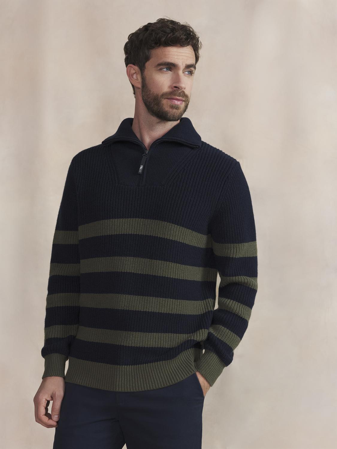 Pull Col Camionneur Homme Lichen MORAYCAM