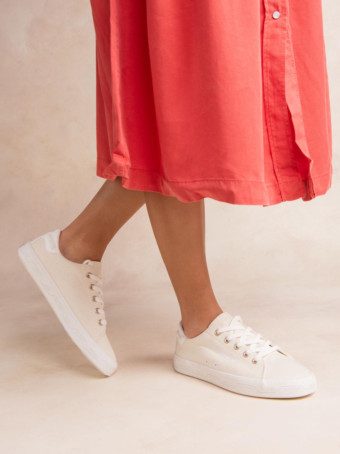 Tennis Femme Coton Recyclé Blanc LANZARA