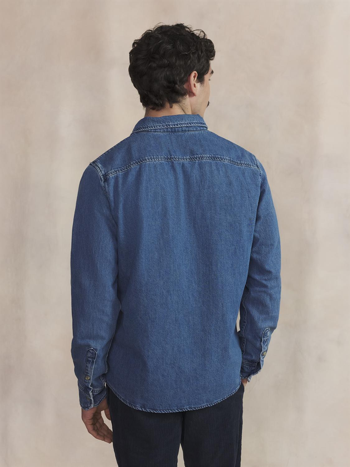 Chemise Stone Manches Longues Bleu MORISCHE