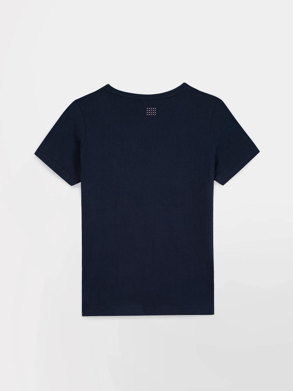 Tee-shirt en maille femme navy SABBATEE