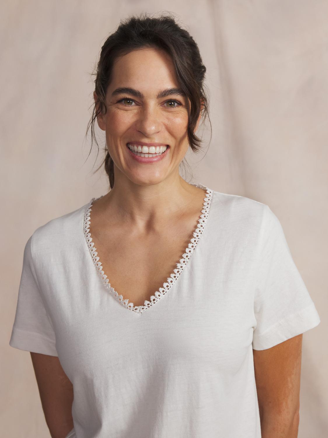 Tee-shirt en maille femme arctique ADAMAVER